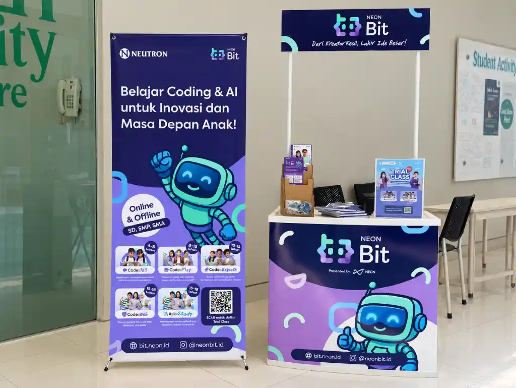 Neon Bit Ramaikan Open House IONs Culinary College lewat Aktivitas Coding untuk Anak